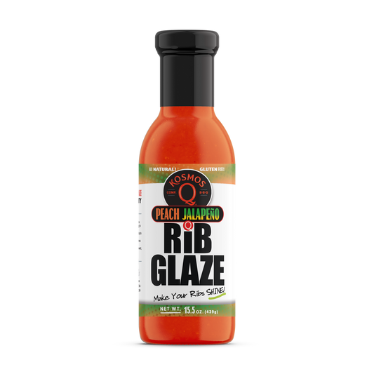 Kosmo's Q Peach Jalapeno BBQ Glaze 16oz-453gr