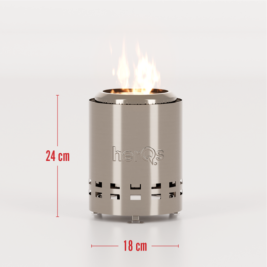 HerQs Smokeless FirePit Mighty (18cm)